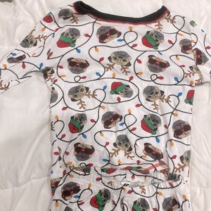 Christmas Pug pj pants and shirt